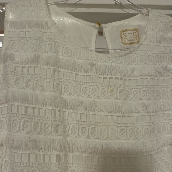 Sail to Sable White Textured Blouse - Picture 4 of 4